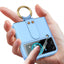 For Galaxy Z Flip 3 Phone Case Suitable for Zflip3 Shell Membrane Integrated Protective Sleeve with Ring Shockproof