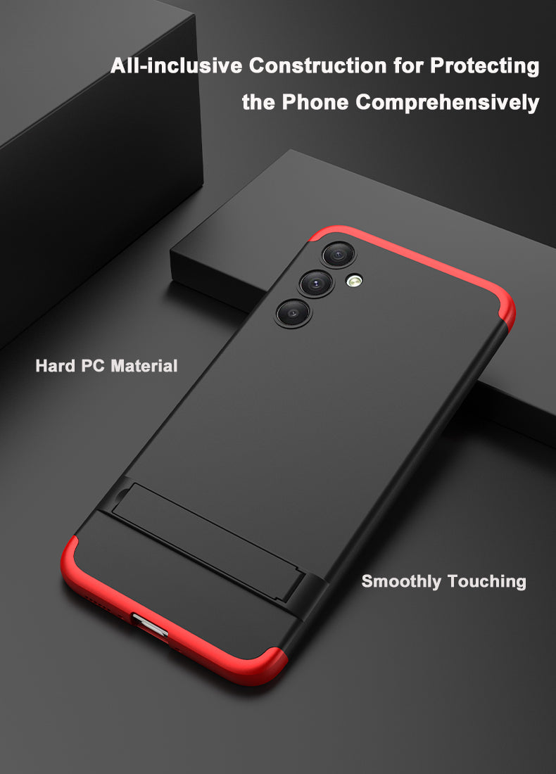 Shockproof Frosted PC Bumper 360 Full Cover Protective Case with Kickstand For Samsung Galaxy A34 5G
