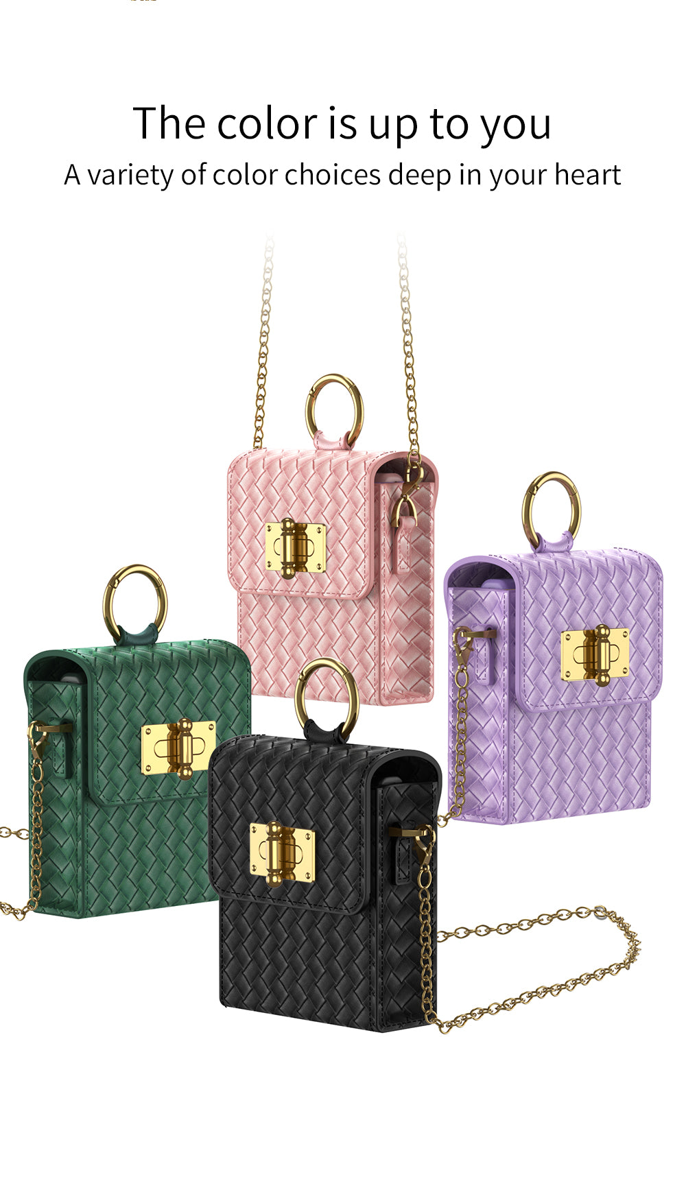 Mini women's woven small backpack phone case z flip 4 case for samsung galaxy z flip 4 cases