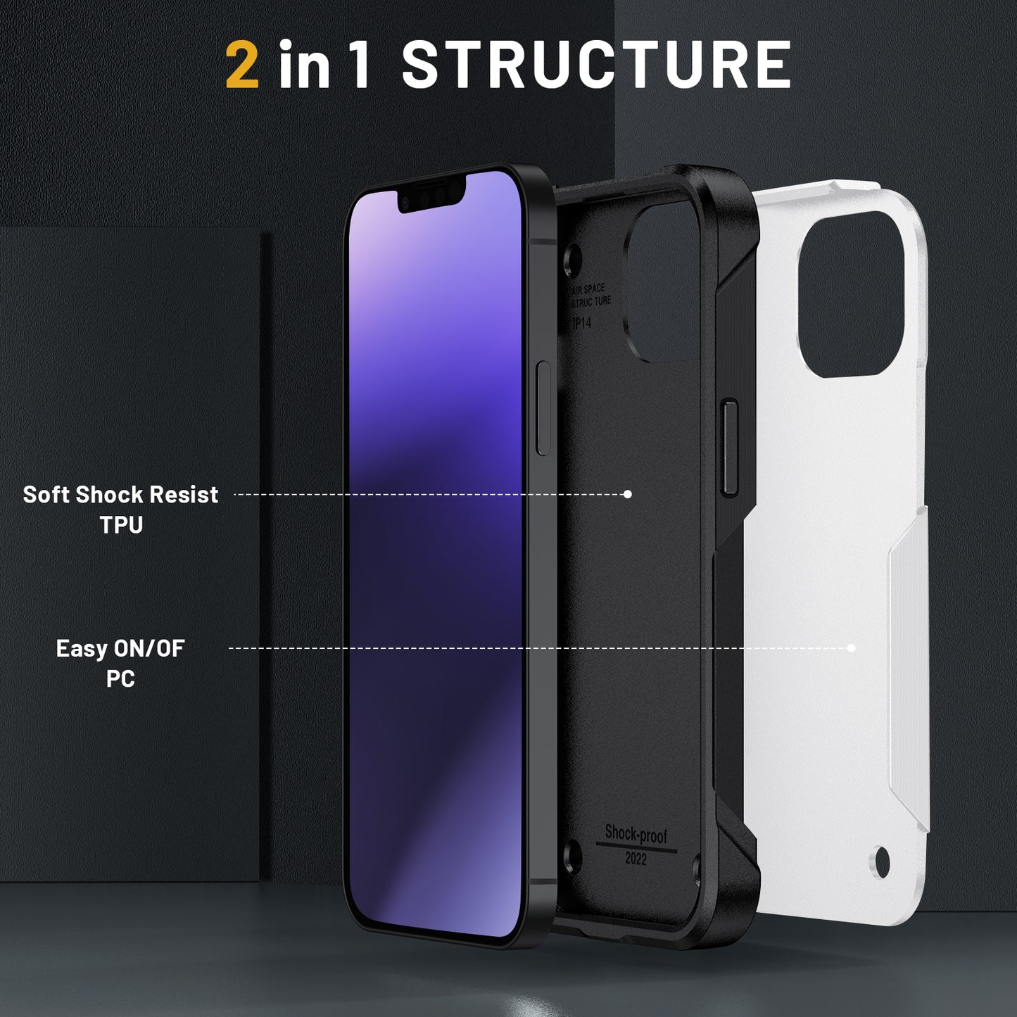 Solid Color Luxury  Phone Case cover Shockproof Silicone Bumper Phone Case for iphone 14 pro