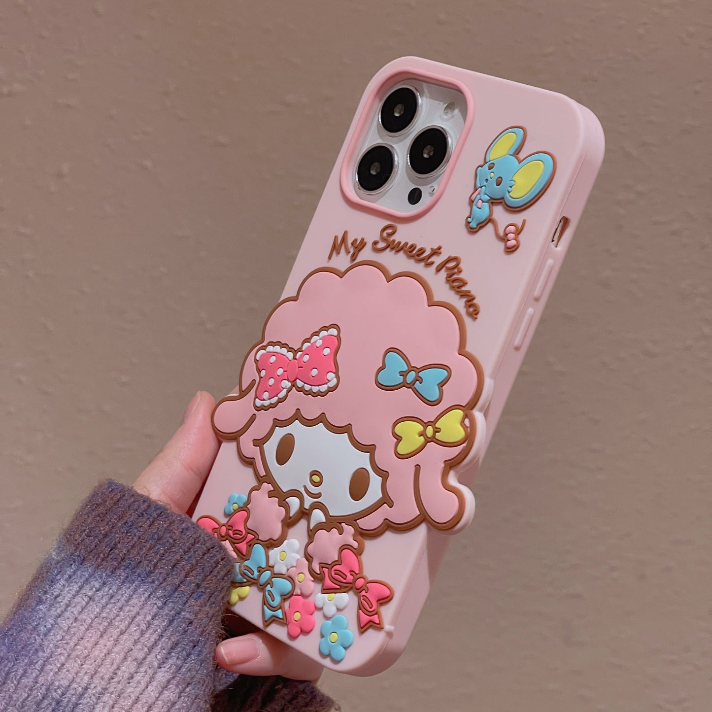 TPU Flower Lamb Mobile Phone Case With Cartoon Style For Iphone 11 12 13 14 Plus Pro Max