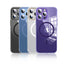 Luxury Magnetic Wireless Charging New Clear Crystal Magnetic Ring Phone Case for iphone 14
