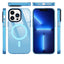 New Clear Wireless Charging Cell Mobile Phone Case solid color Magnetic Phone Cover for iphone 14