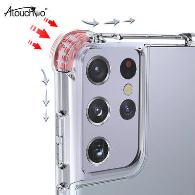 Atouchbo Clear Case for Samsung Galaxy S21 Ultra / S30 Ultra Shockproof Case