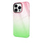 Gradient Rainbow Phone Case Transparent Mirror Hard PC Back Cover for iphone 14 max