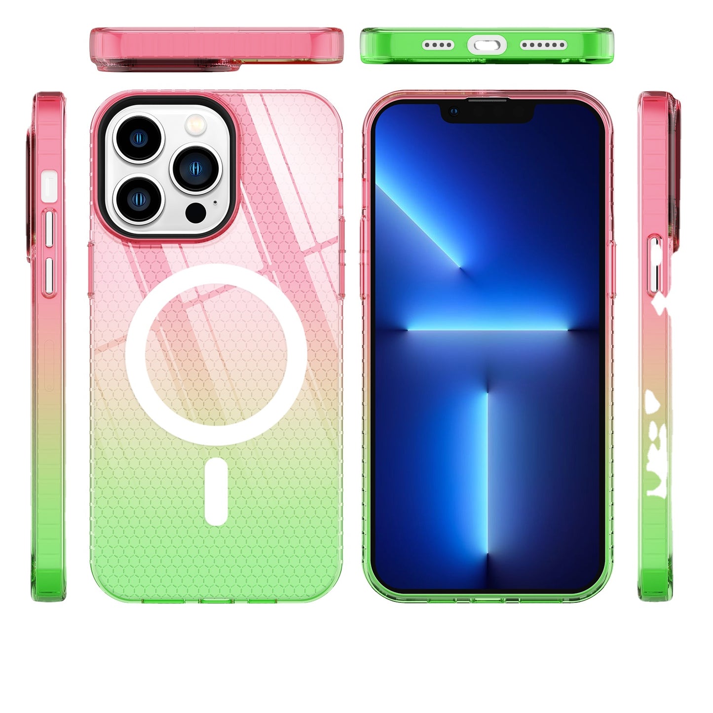 New Arrival Support Wireless Charging mobile Phone cover Clear Magnetic TPU PC Phone Case for iphone 14 pro
