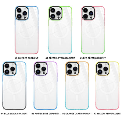 360 Degree Full Body Protection case Cover Magnetic rainbow Multicolor Case for iphone 14 max