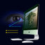 Acrylic Green Hanging Board Healthy Anti Blue Ray Screen Protector Screen Shield Computer Anti Blue Light Monitor Screen Guard
